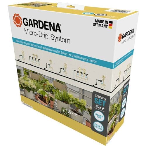 GARDENA Micro-Drip system 13401-20 Complete bewateringsset 13 mm (1/2) Ø Druppelirrigatie balkon (15 planten)