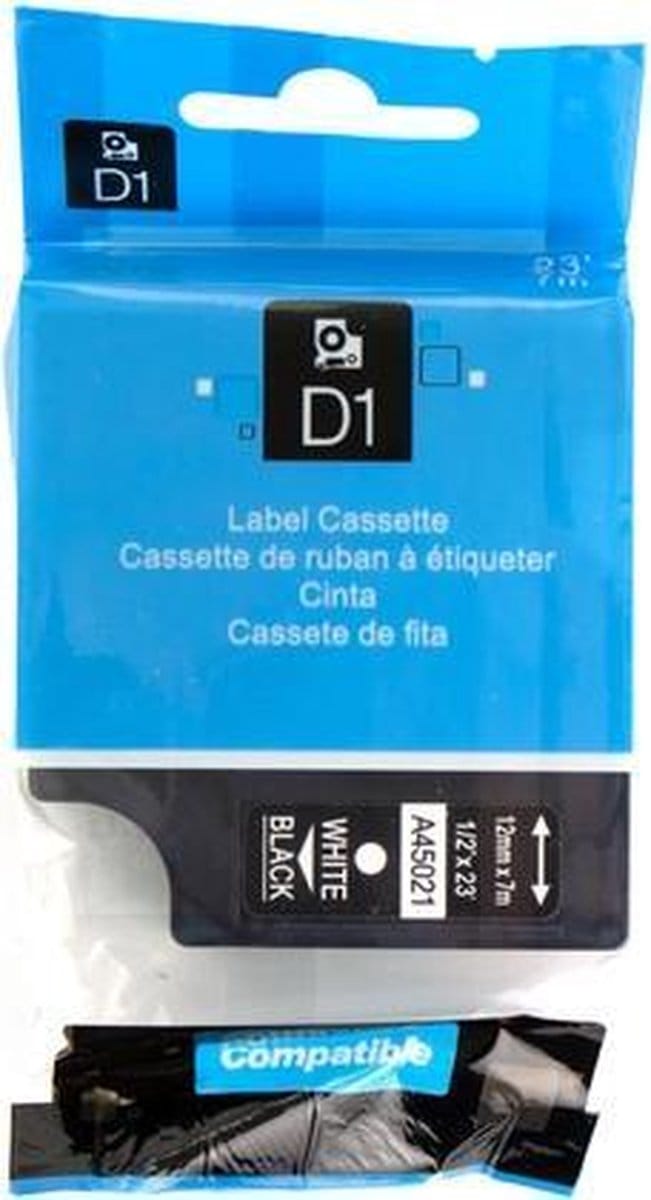 Kangaro tapecassette - compatible Dymo S0720610/45021 - K-145201