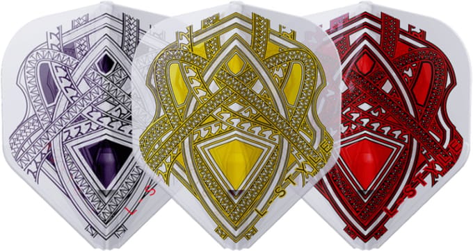 L-Style EZ L1 Mike de Decker Type B White Mix - Dart Flights