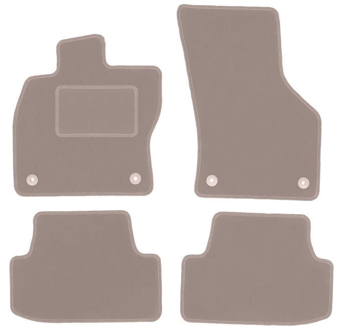 Beige veloursmatten voor: Volkswagen Golf VII alltrack, hatchback, stationwagen, variant (2012-)