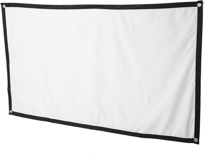 Projectiescherm - Beamerdoek - Thuisbioscoop Creëren - Kreukvrij Polyester - 60 Inch - Wit