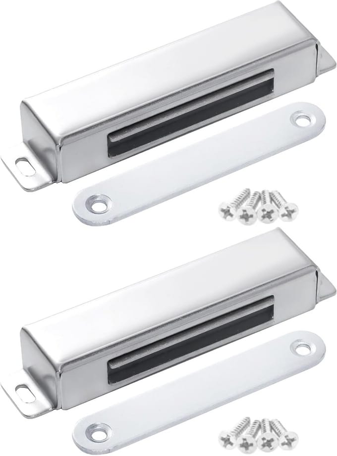 Magnetische Deurvangst voor Kasten - Roestvrij Stalen Deurmagneten (Groot, Set van 2)