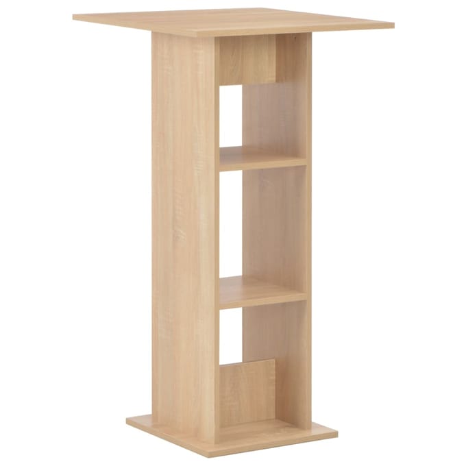 vidaXL - Bartafel - 60x60x110 - cm - eikenkleurig