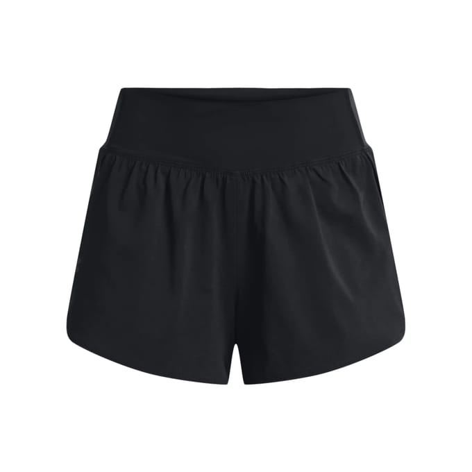 Under Armour Flex Woven 2-in-1 Sportshort Dames Zwart Maat L