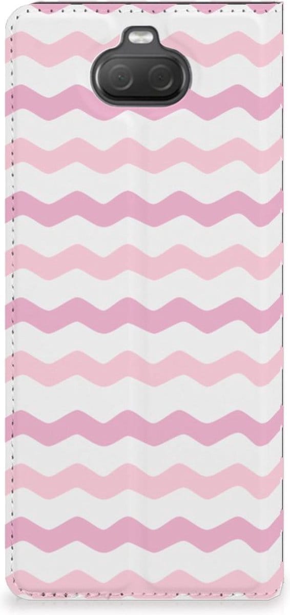 Sony Xperia 10 Hoesje met Magneet Waves Roze