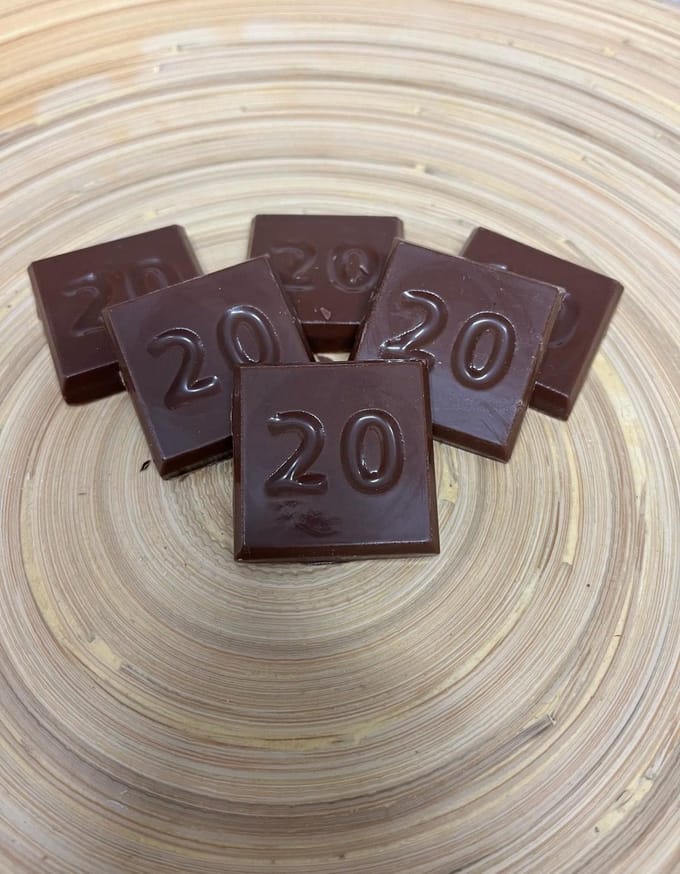 Callebaut - Chocolade cijfer 20 - Verjaardag - Melkchocolade