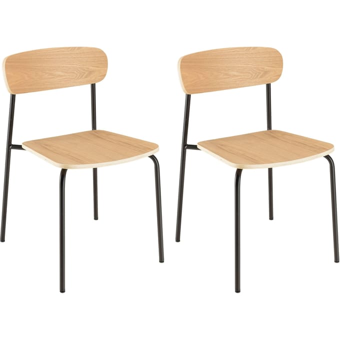 Set van 2 eetkamerstoelen Tom | Macabane