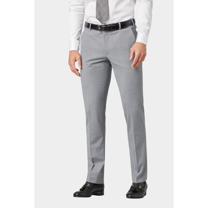 Meyer Broek Roma Fine Tropical Wool 4-Way-Stretch Licht Grijs / male