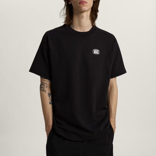 T-shirt Vans Vn0010feblk1 Oval Logo Loose Ss Tee