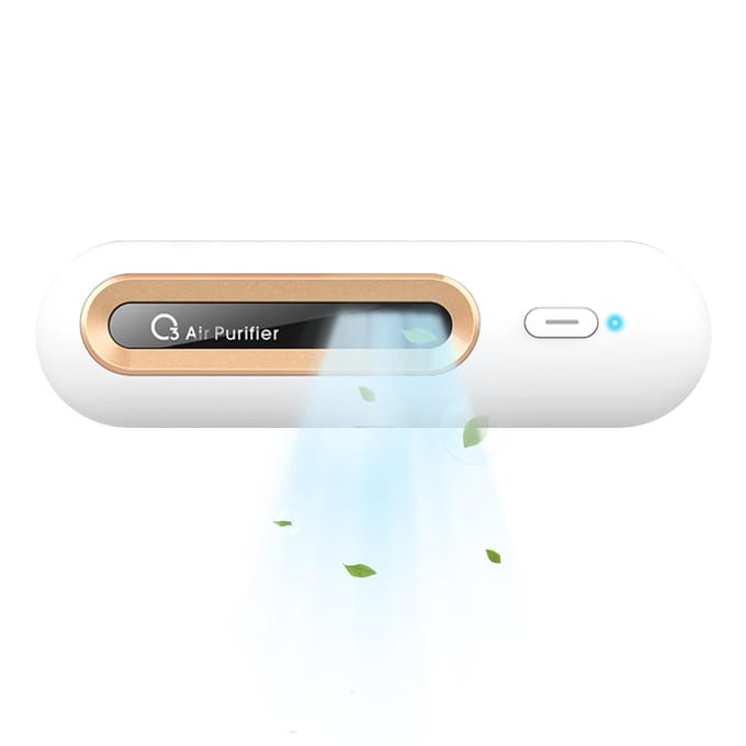 Koelkast Deodorizer USB Mini Koelkast Deodorizer Geurverwijderaar Ozon Generator Herbruikbaar voor Auto wit