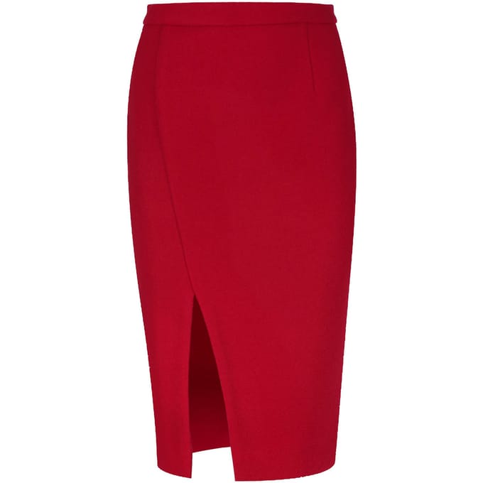 Rood kokerrok van imitatiemouflon