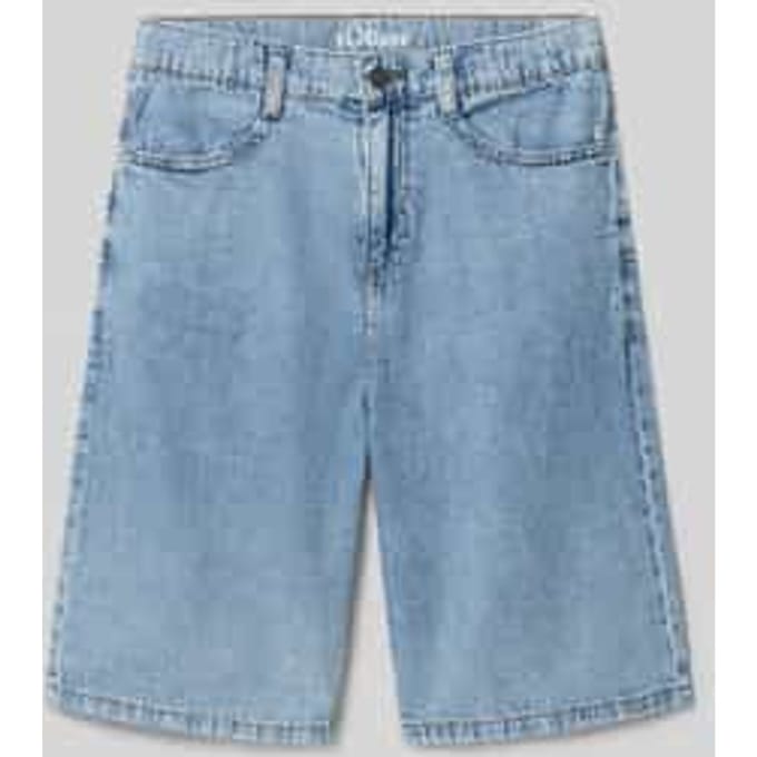 slim fit bermuda's van puur katoen