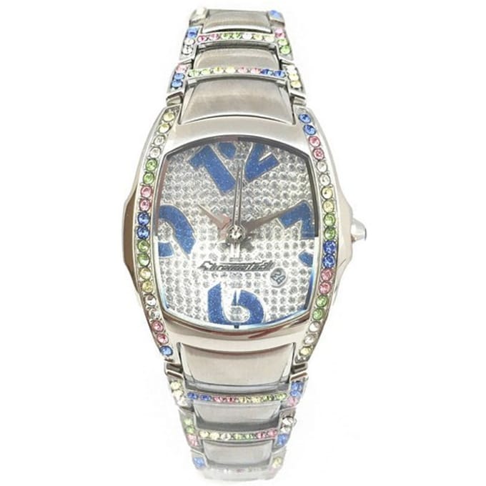 Horloge CHRONOTECH CT7896SS-72M. Kwarts, Kleur wit. Vrouw. gray