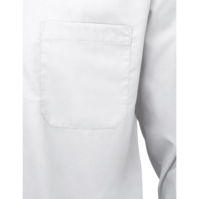 Russell Collectie Herenshirt met lange mouwen (Wit)
