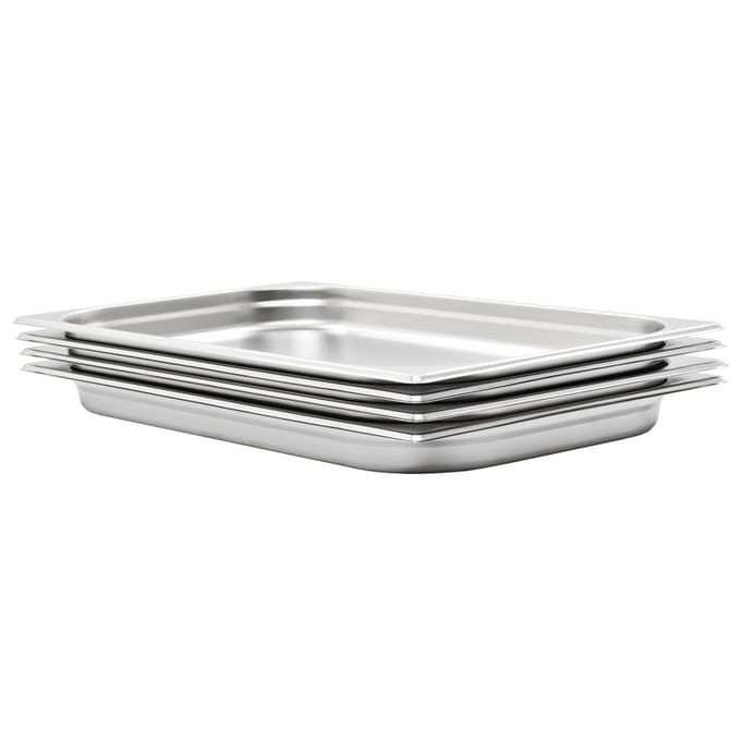 vidaXL - Gastronormbakken - 4 - st - GN - 1/1 - 40 - mm - roestvrij - staal