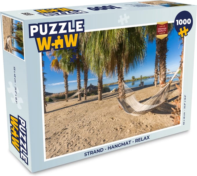 Puzzel Strand - Hangmat - Relax - Legpuzzel - Puzzel 1000 stukjes volwassenen