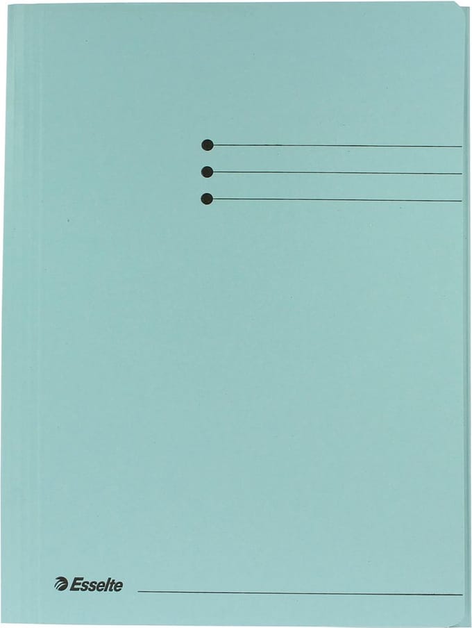 Esselte Manilla 3-klepsmap - A4 - 50 stuks - Blauw