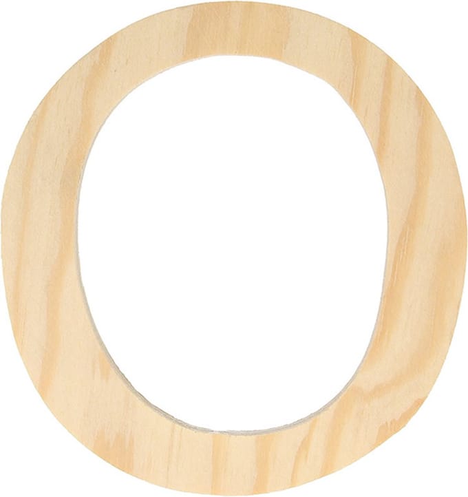 Artemio houten letter O 11.5 cm