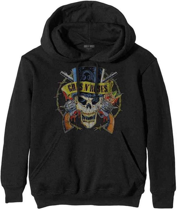 Guns N' Roses - Top Hat Hoodie/trui - M - Zwart