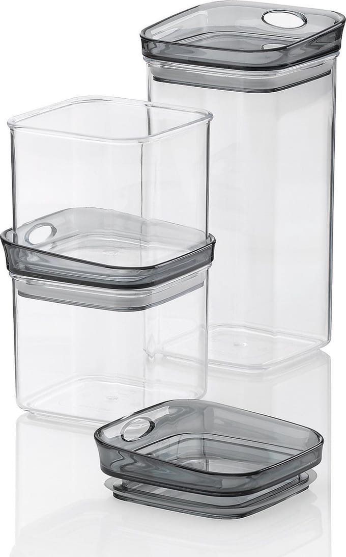 Voorraadpotten, Set van 3 Stuks, Kunststof - Kela | Jule