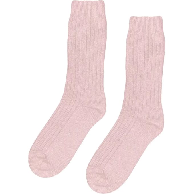 Wollen sokken Colorful Standard Merino Blend faded pink