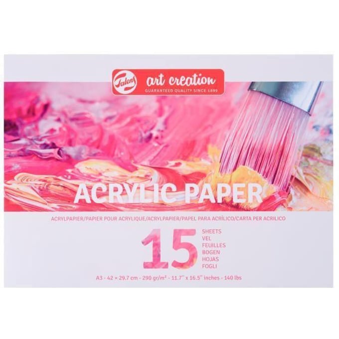 Papier voor acrylverf Talens Art Creation - A4 - 15 vel - 290 g/m²