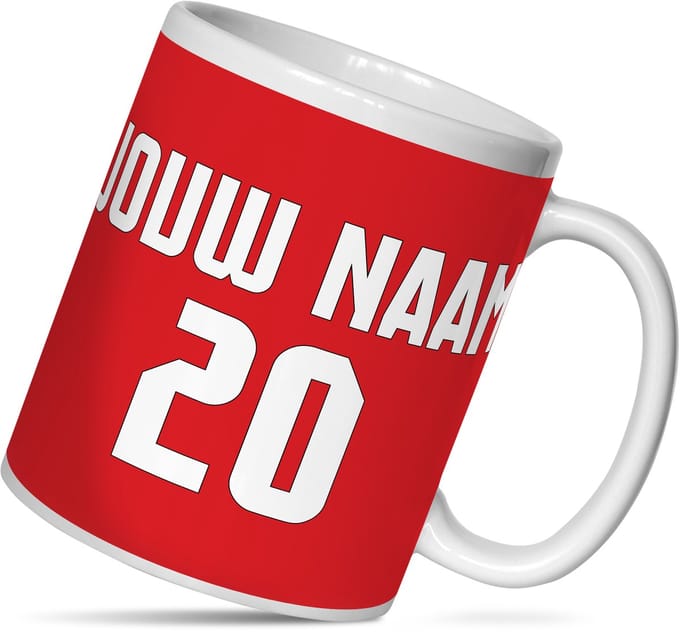 Mok Alkmaar - Rood & Wit - Fan Cadeau Kaasstad