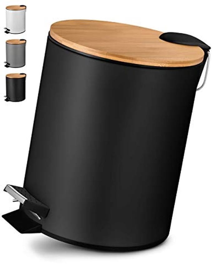 Stijlvolle 5L Cosmetica-afvalemmer met Softclose Mechanisme voor Badkamer