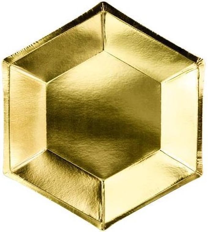 """Gouden bord | Bride to be, goud, 20 cm (1 zakje met 6 stuks)"""