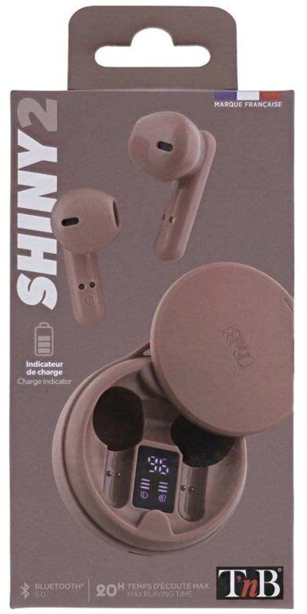 T'nB – Shiny 2 – Draadloze oordopjes – Bluetooth 5.1 – 20 uur