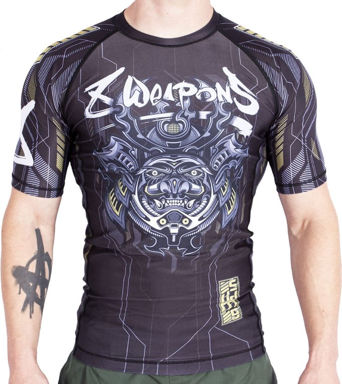 8 WEAPONS Rash Guard Korte Mouw 2.0 Gold - S