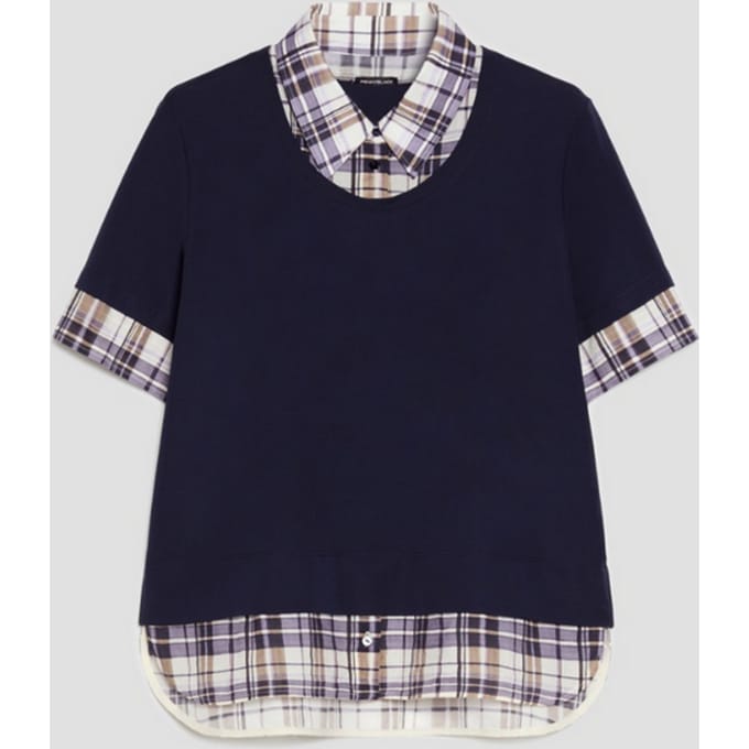 t-shirt vrouw blauw