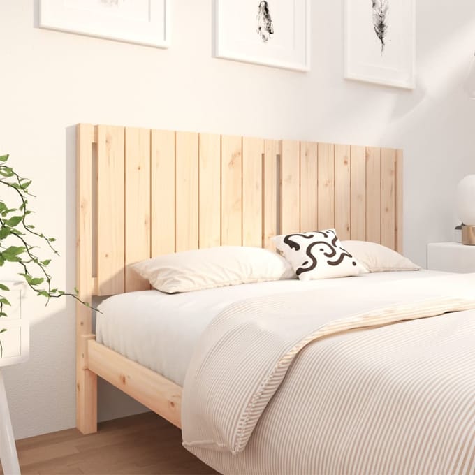 vidaXL - Hoofdbord - 165,5x4x100 - cm - massief - grenenhout