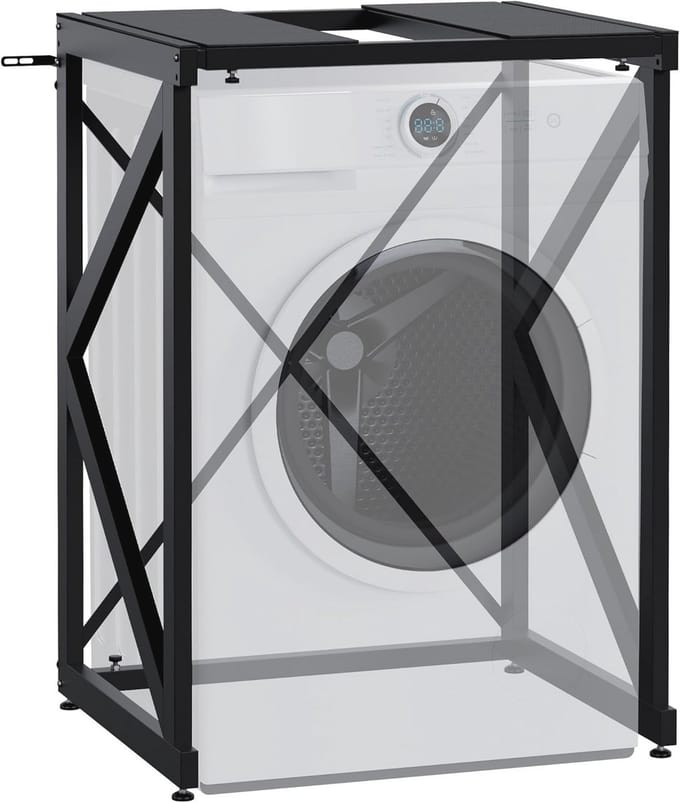 Wasmachine opbouwmeubel met verstelbare breedte en hoog draagvermogen
