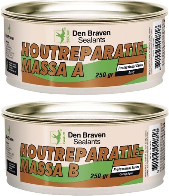 Den Braven Zwaluw Houtreparatiemassa - 2K - 500 gram