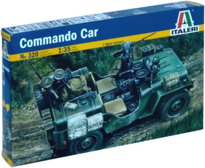 Modelbouwset 1:35 Commando Car - Ongelakt