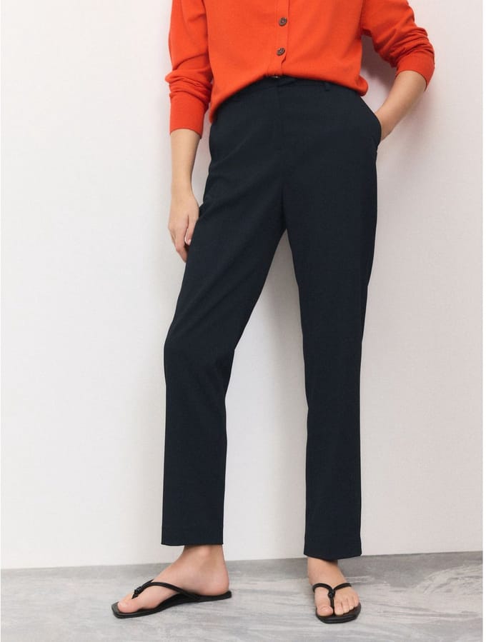 Next - Dames - Op maat gesneden smalle broek - Blauw