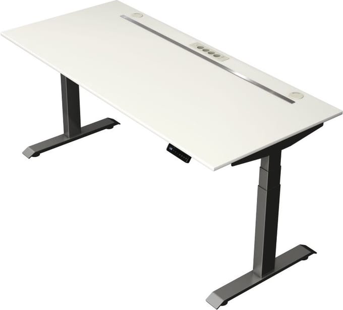 Kerkmann - Zit sta bureau Move Boost 4 - 180x80cm - wit-antraciet