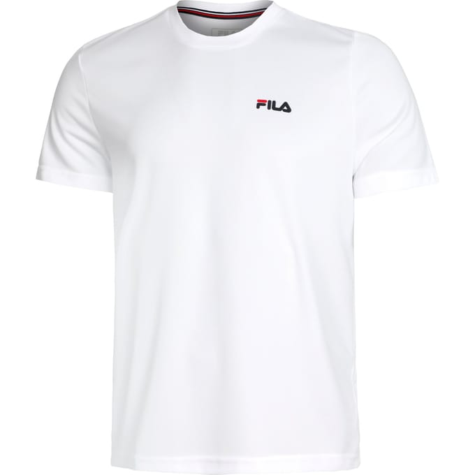 Fila Logo Small T-shirt Heren-Wit
