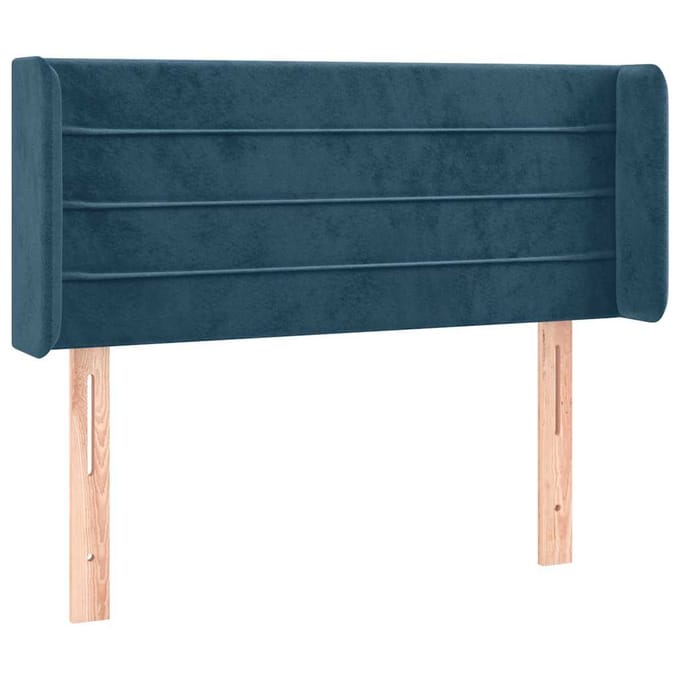 vidaXL - Hoofdbord - LED - 93x16x78/88 - cm - fluweel - blauw