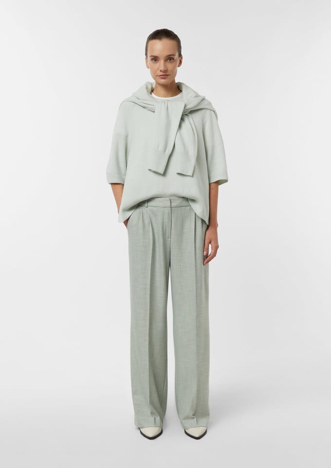 Pantalon kostuum taille mid-high flatterend dames COMMA