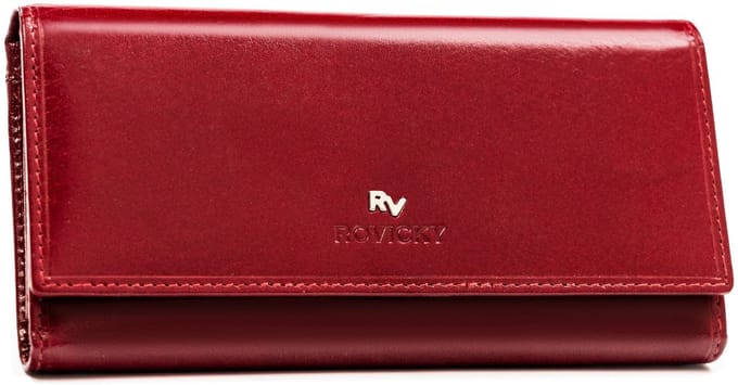 Leren portemonnee RV-1680155-9-BCA-9497 Rood