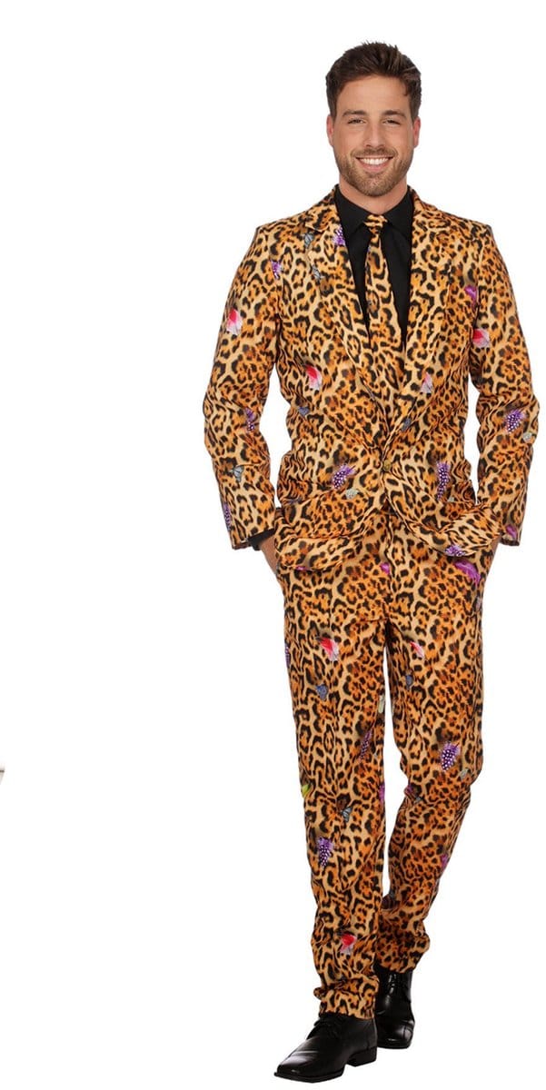 Heren Suit Panterprint Kotiya - Maat 58