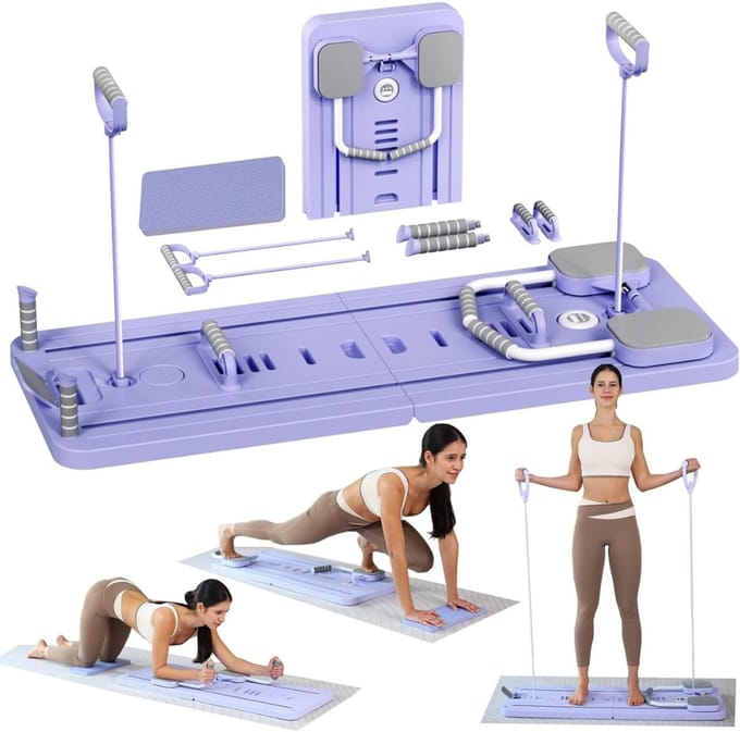 White-Label® Pilates Board - Pilates Bord - Pilates Board Reformer -Paars