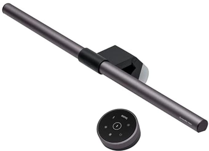 Monitorlamp met automatische dimming en kleurcorrectie