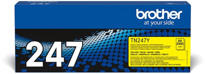 Brother toner, 2.300 pagina's, OEM TN-247Y, geel 4 stuks