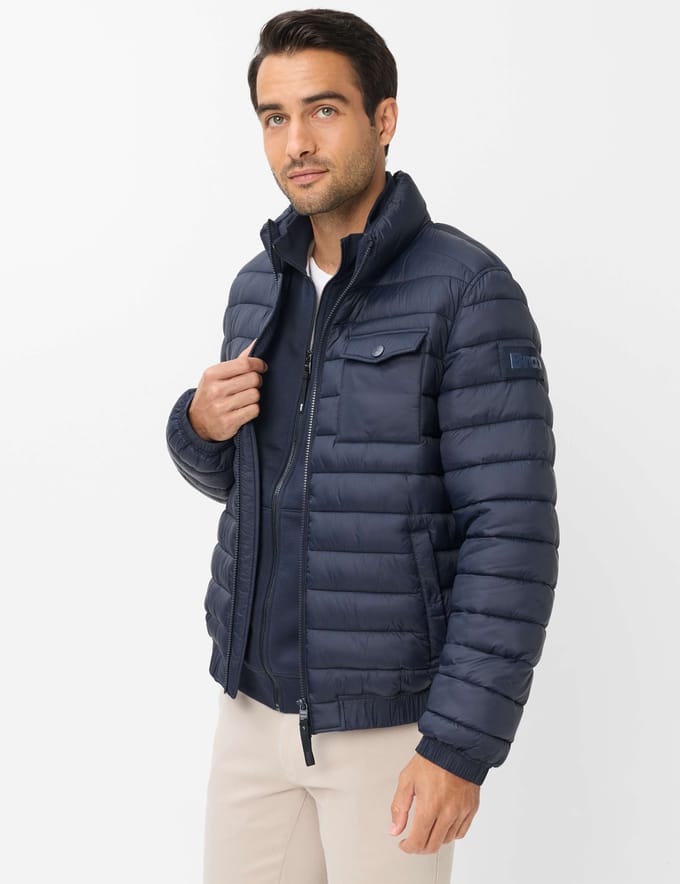 Brax Heren Jas  Style BRAD navy, donkerblauw, maat M
