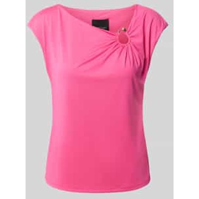 T-shirt met asymmetrische hals
