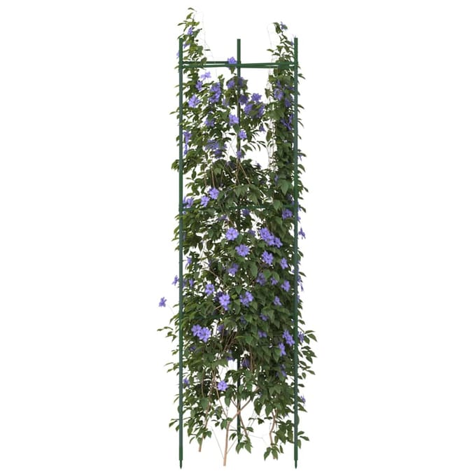 vidaXL - Tomatenkooi - 2 - st - 116 - cm - staal - en - polypropeen