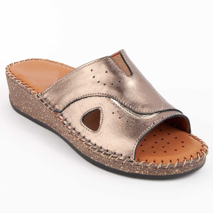 Sandalia De Piel Para Mujer. Purapiel Leida3 103022 40